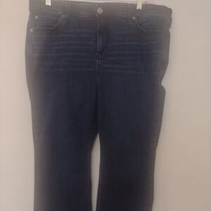 Torrid 18R 38/28 Wms Feel The Fit Sky High Kick Boot Super Soft Dark Blue Jeans